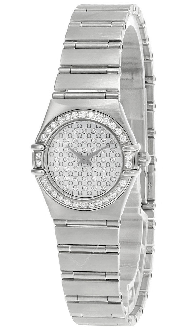 OMEGA Watches CONSTELLATION 22.5MM QUARTZ MINI DIAMOND WOMEN'S WATCH 14557700 - Click Image to Close
